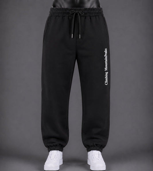 Pantalon jogging noir lettrage vertical