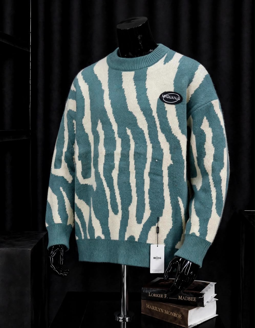 Pull Homme Oversize à Motifs Abstraits – Style Urbain Tendance – Tendressa