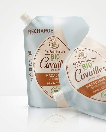 Gel douche bio à la macadamia recharge 1L - Vue 1