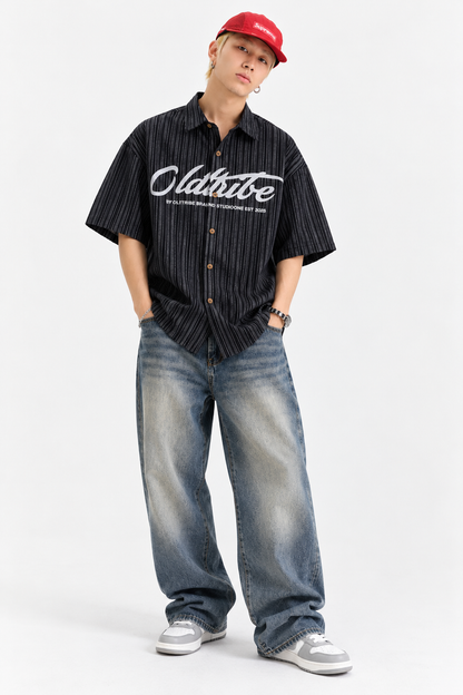 Chemise Oversize Rayée Homme – Style Streetwear