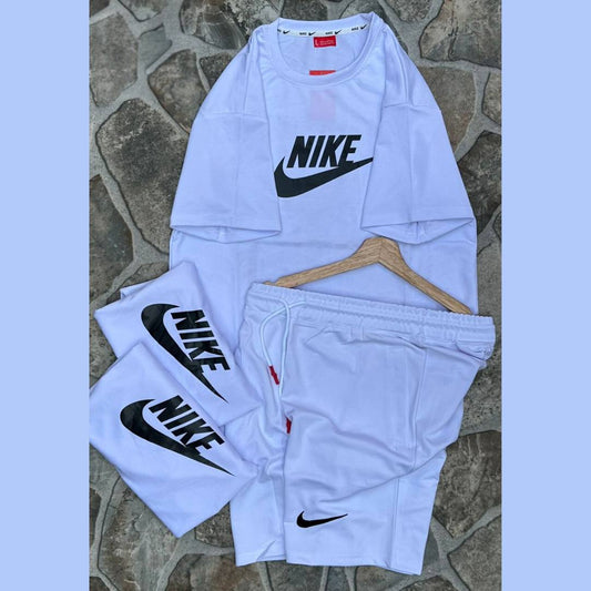 Ensemble Sportif Nike Blanc - T-shirt et Short