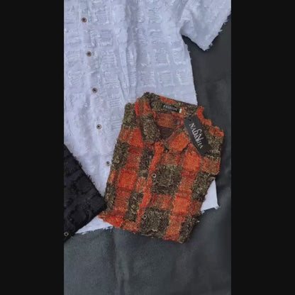 Chemise en tissu texturé pour un style unique et tendance