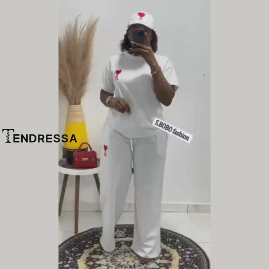 Ensemble Jogging & Casquette "Ace of Heart" — L’élégance urbaine signée Tendressa